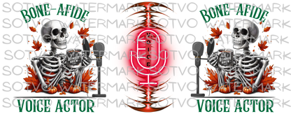 BON-AFIDE VOICE ACTOR Halloween Skeletons Classic Ceramic White Glossy Mug