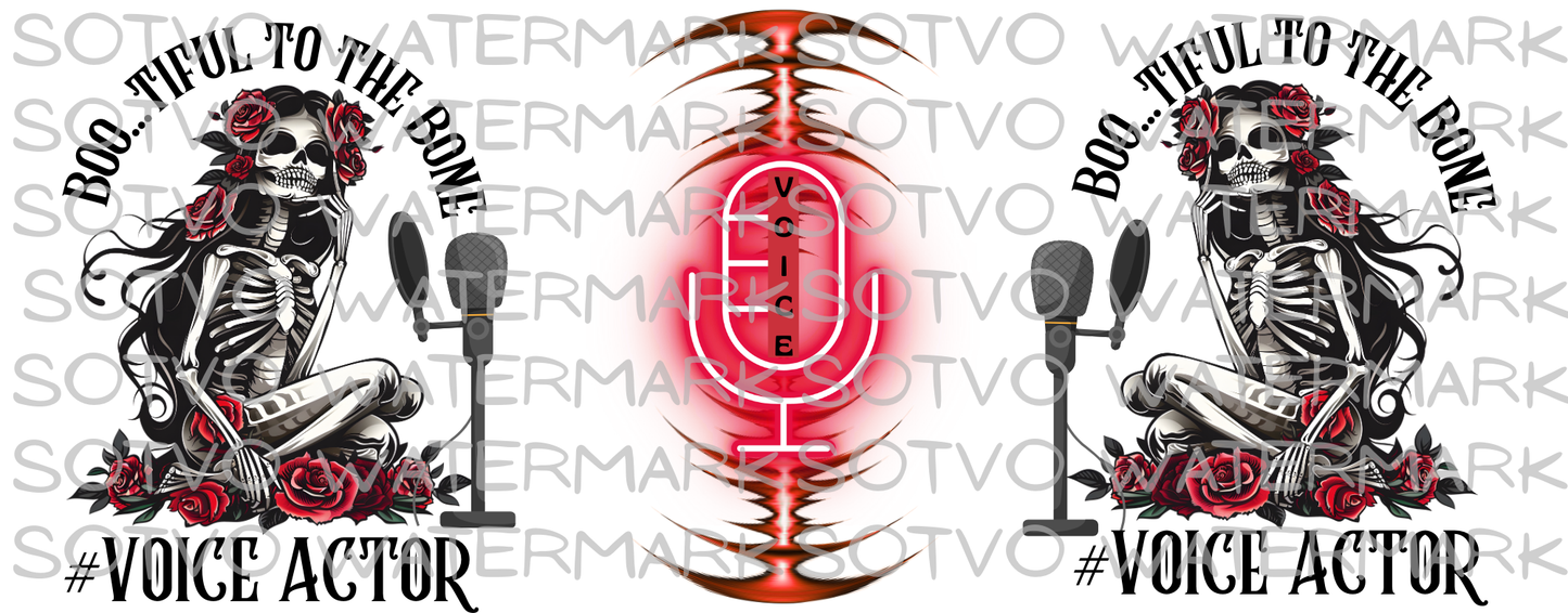 Boo...tiful To The Bone: Voice Actor: Classic Ceramic White Glossy Mug