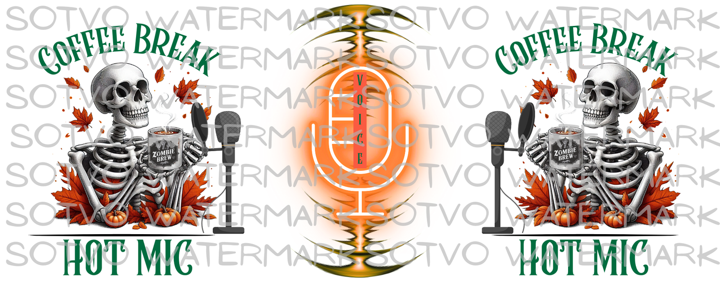 HOT MIC: COFFEE BREAK: Classic Ceramic White Glossy Mug