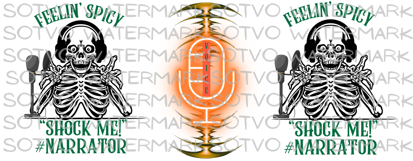 SHOCK ME: Halloween Skeletons: Narrator: Classic Ceramic White Glossy Mug