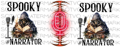 Spooky Narrator: Classic Ceramic White Glossy Mug