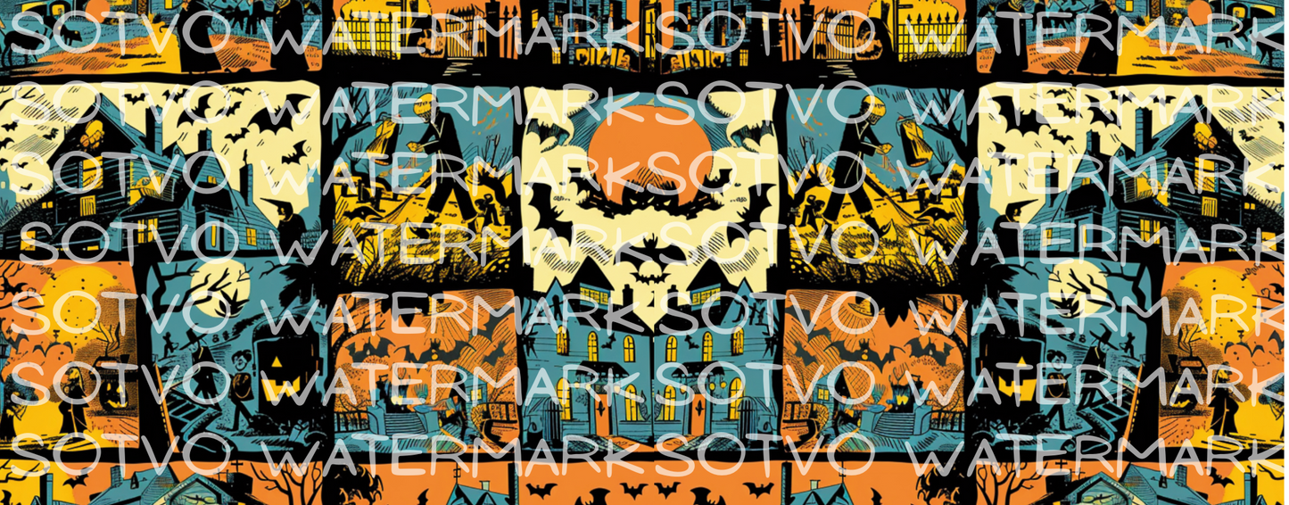 Halloween Vintage Classic Ceramic Black Glossy Mug