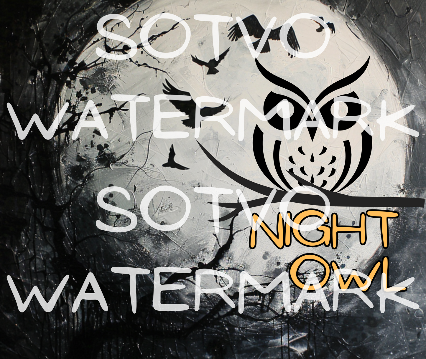 Halloween Night Owl: Reusable Stainless Steel Water Tumbler w/Straw