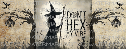 Witches Don't Hex My Vibe Classic Ceramic Black Glossy Mug