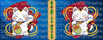 Good Fortune Cat Maneki-neko Classic Ceramic White Glossy Mug