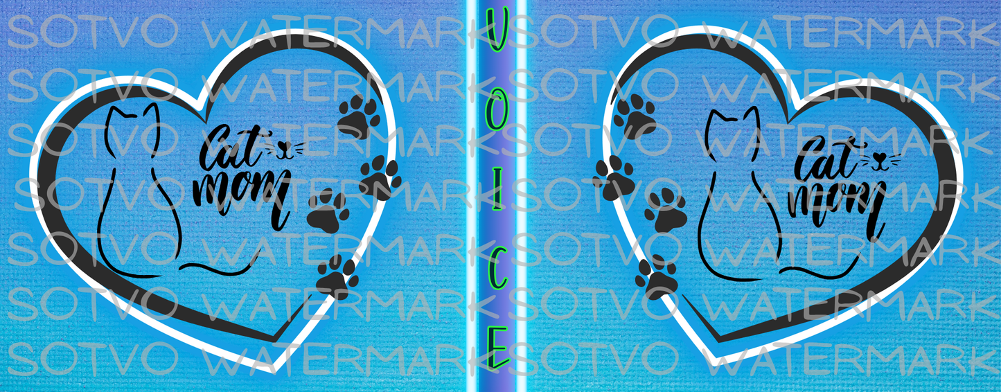 Cat Mom: Classic Ceramic White Glossy Mug