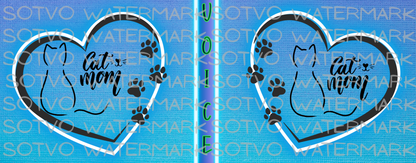 Cat Mom: Classic Ceramic White Glossy Mug