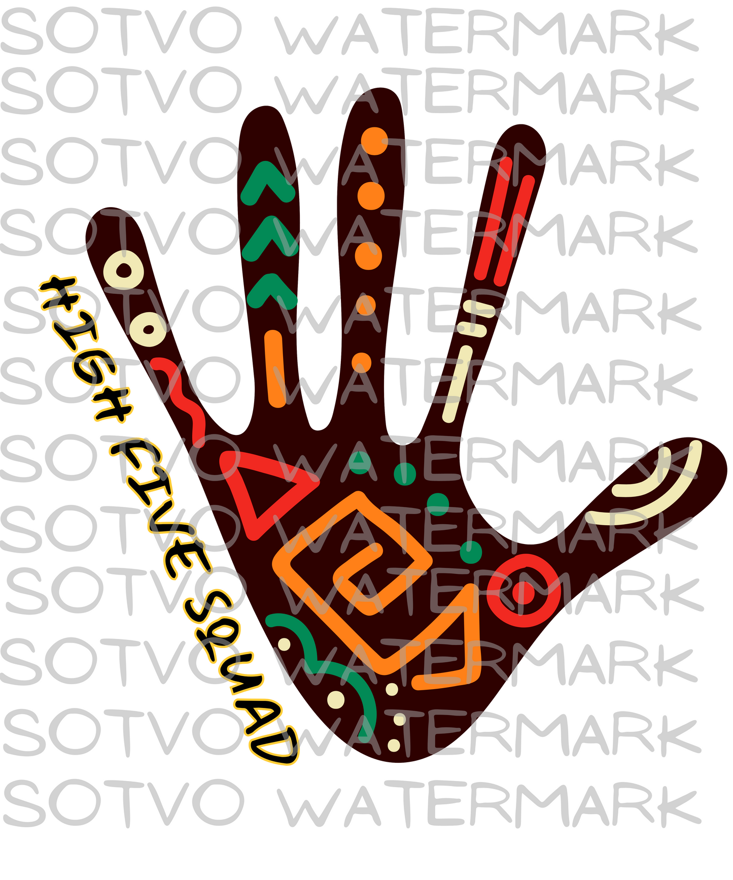 SOTVO Boothwear African Hand : Classic Women’s Crop Top