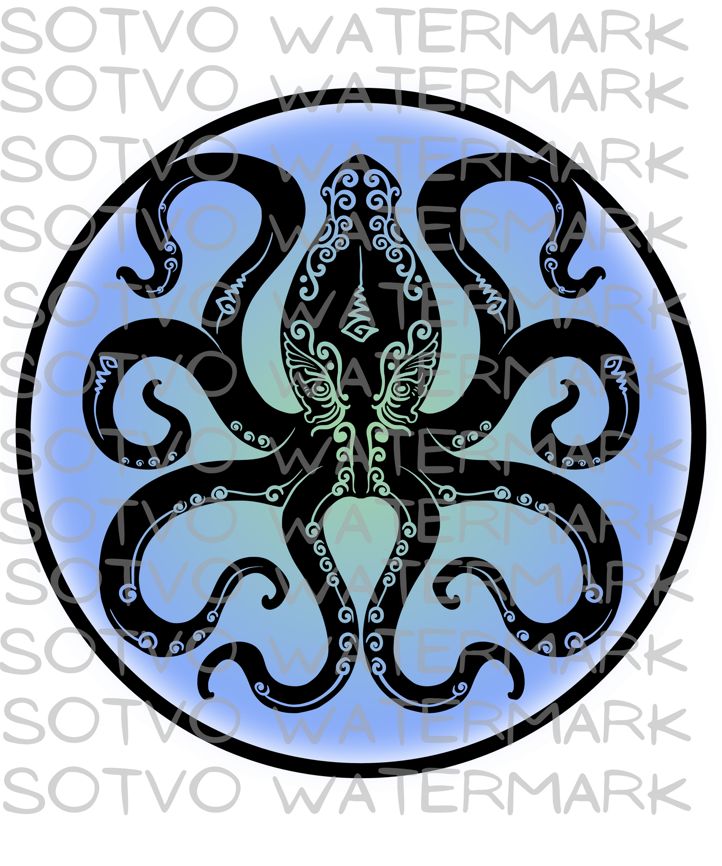 SOTVO Boothwear Octopus : Classic Women’s Crop Top