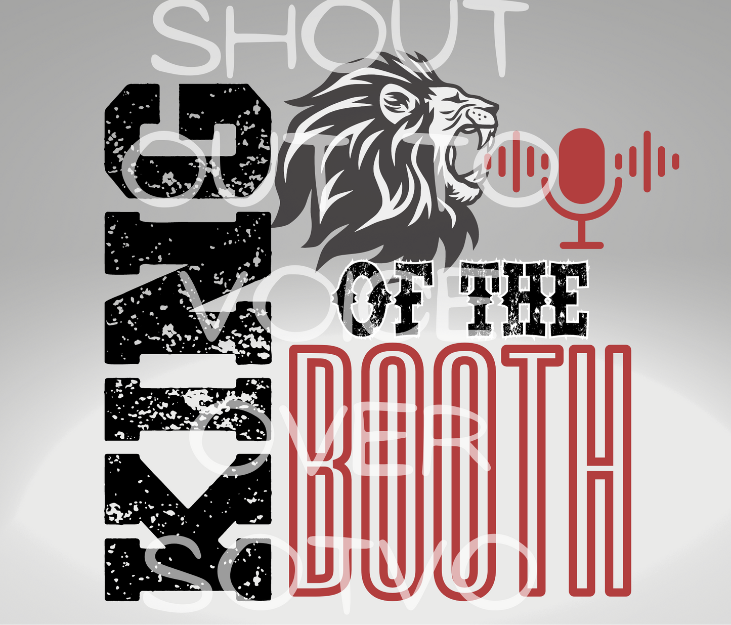 King Of The Booth: Lion: Reusable Stainless Steel Water Tumbler w/Straw