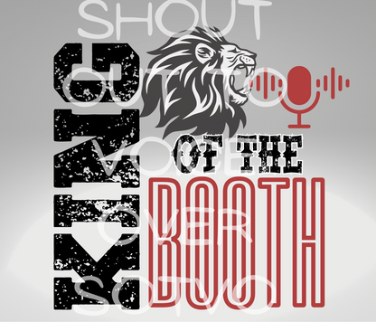 King Of The Booth: Lion: Reusable Stainless Steel Water Tumbler w/Straw