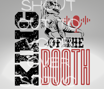King Of The Booth: T-Rex: Reusable Stainless Steel Water Tumbler w/Straw