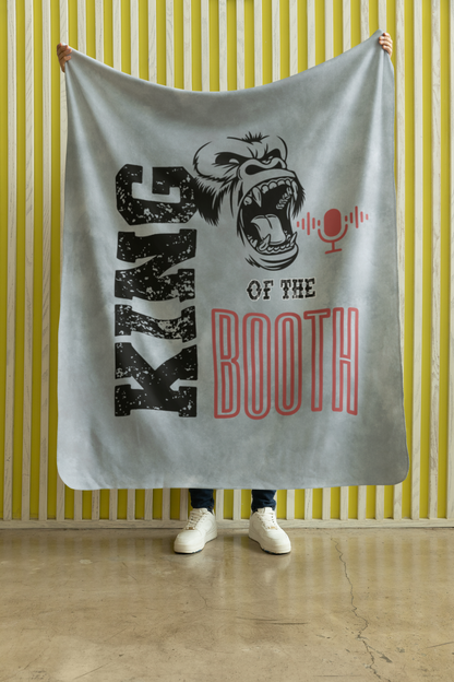 King of the Booth Gorilla Style: Throw Blanket