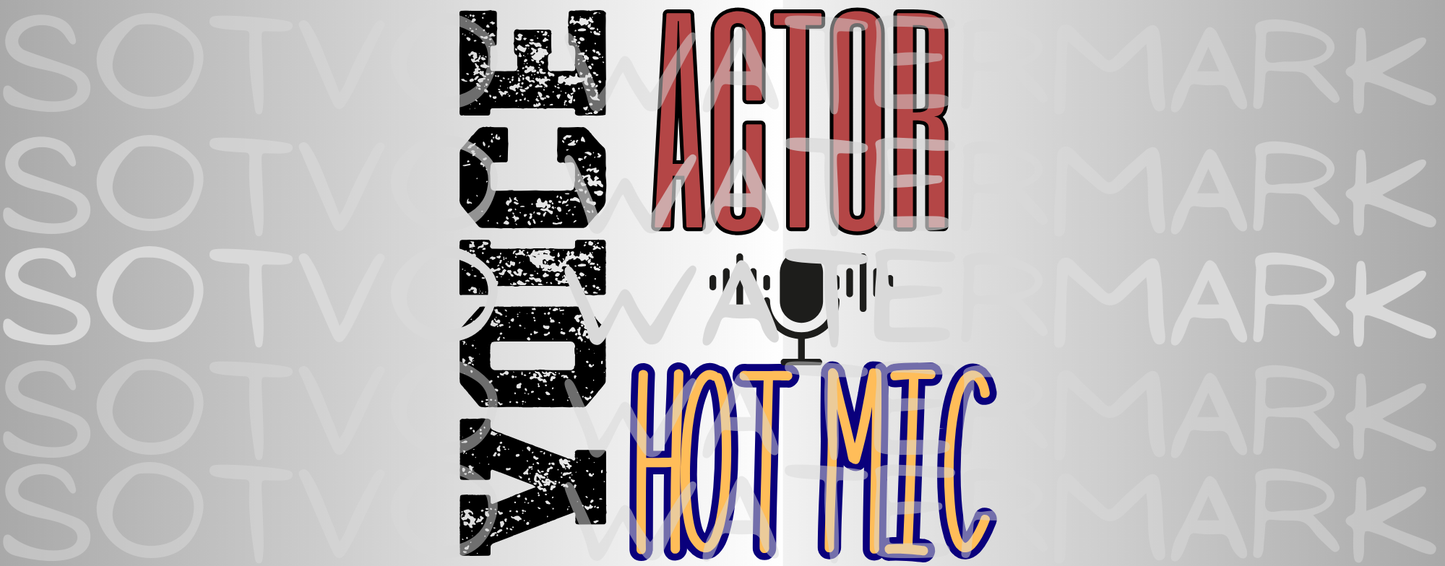 Voice Over Hot Mic White Glossy Mug