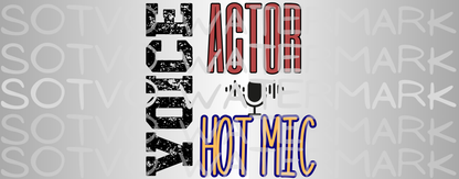 Voice Over Hot Mic White Glossy Mug