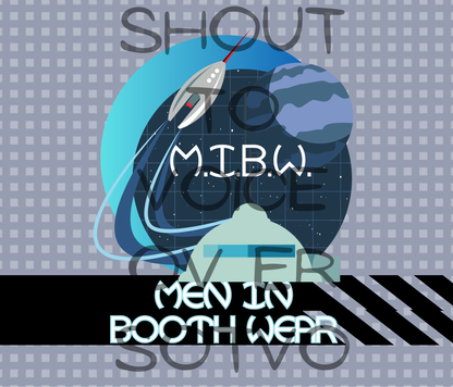 M.I.B.W. Men In Booth Wear: Reusable Stainless Steel Water Tumbler w/Straw