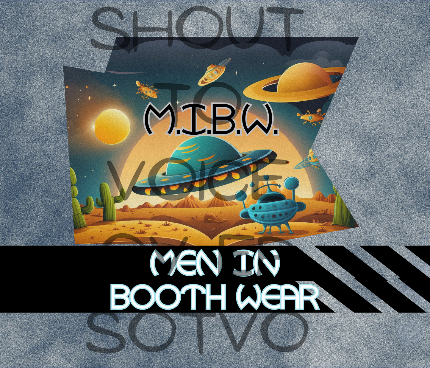 M.I.B.W. Men In Booth Wear: Reusable Stainless Steel Water Tumbler w/Straw