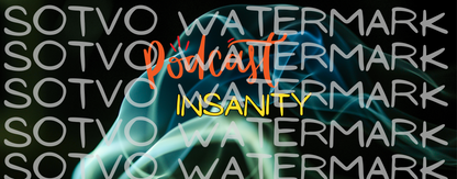 Podcast Insanity Classic Black Glossy Ceramic Mug