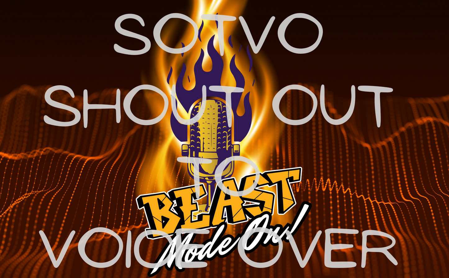 Voice-Over Actor: Your Beast Mode Is On: Reusable Stainless Steel Water Bottle