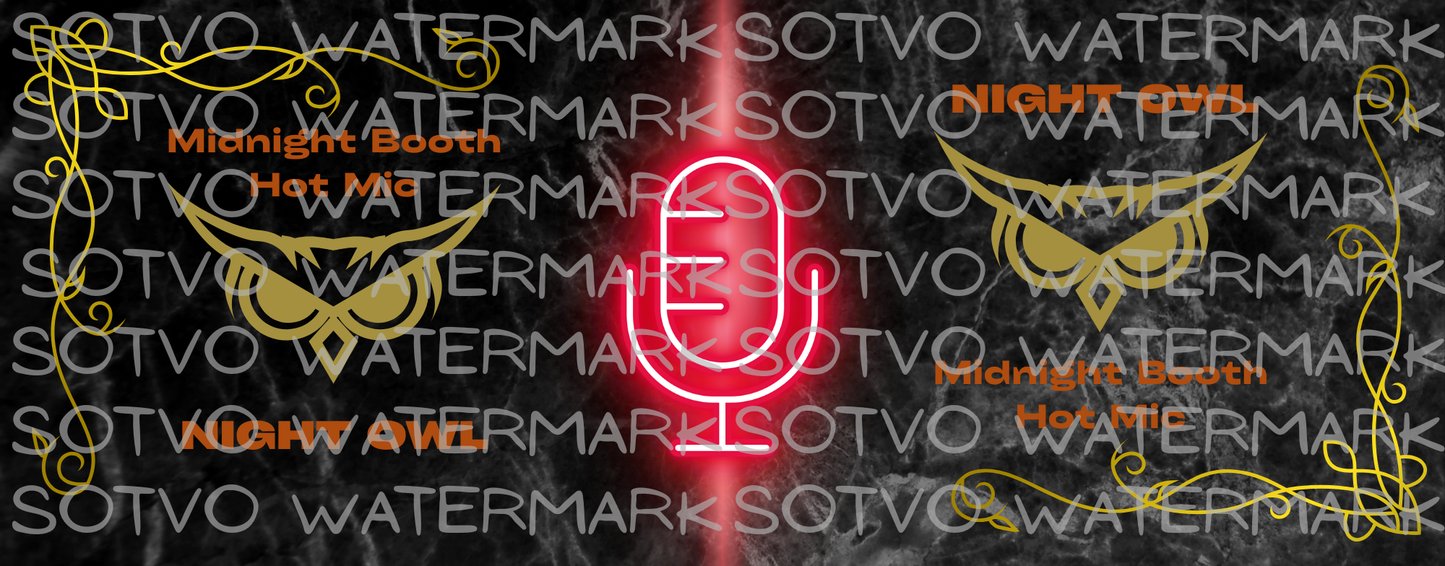 Night Owl Midnight Recording Session Classic Ceramic Black Glossy Mug