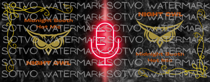 Night Owl Midnight Recording Session Classic Ceramic Black Glossy Mug