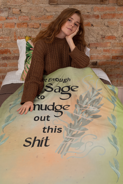 Not Enough Sage: Smudge Stick Style Throw Blanket