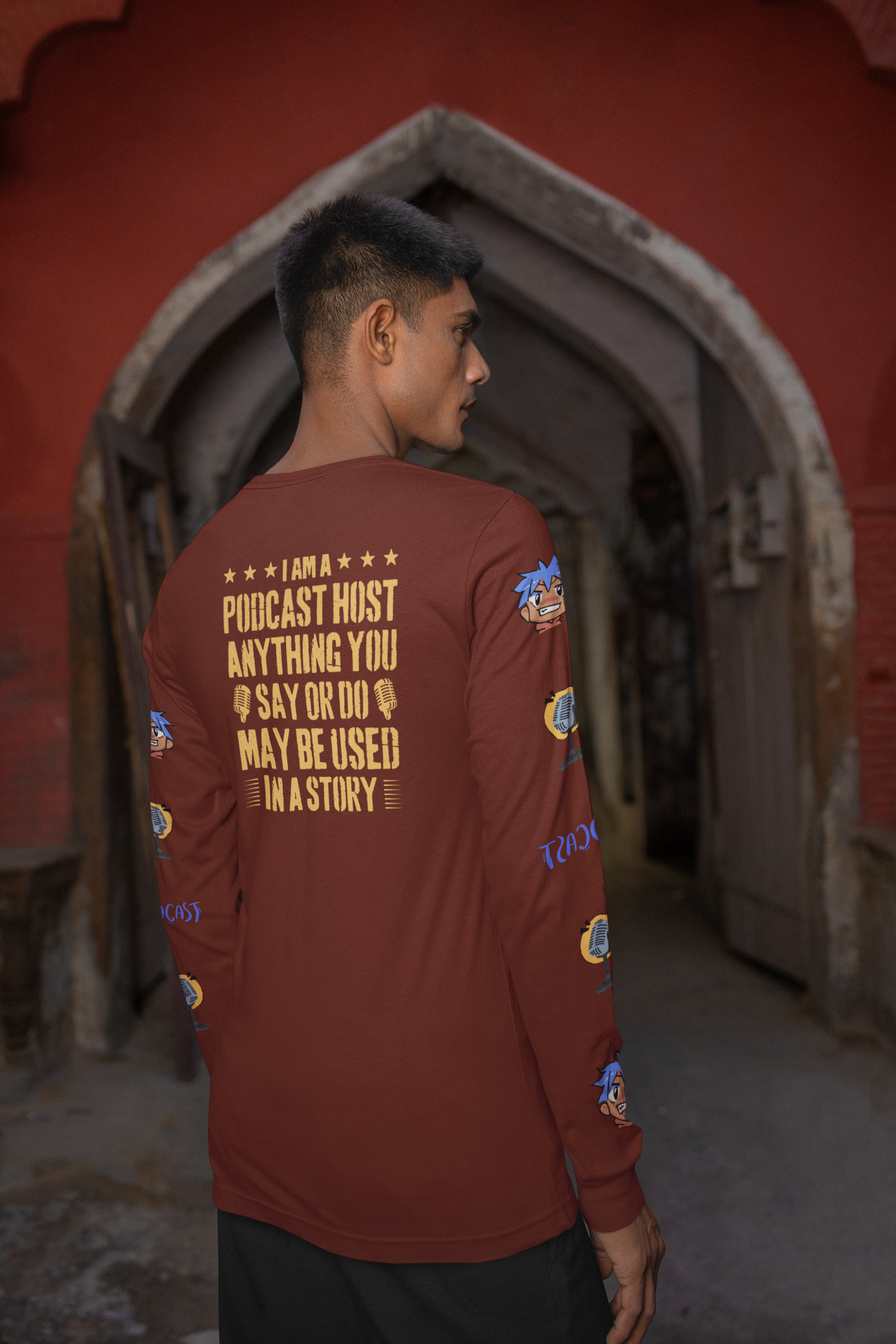 Podhost Host: Trendy Unisex Long Sleeve Shirt