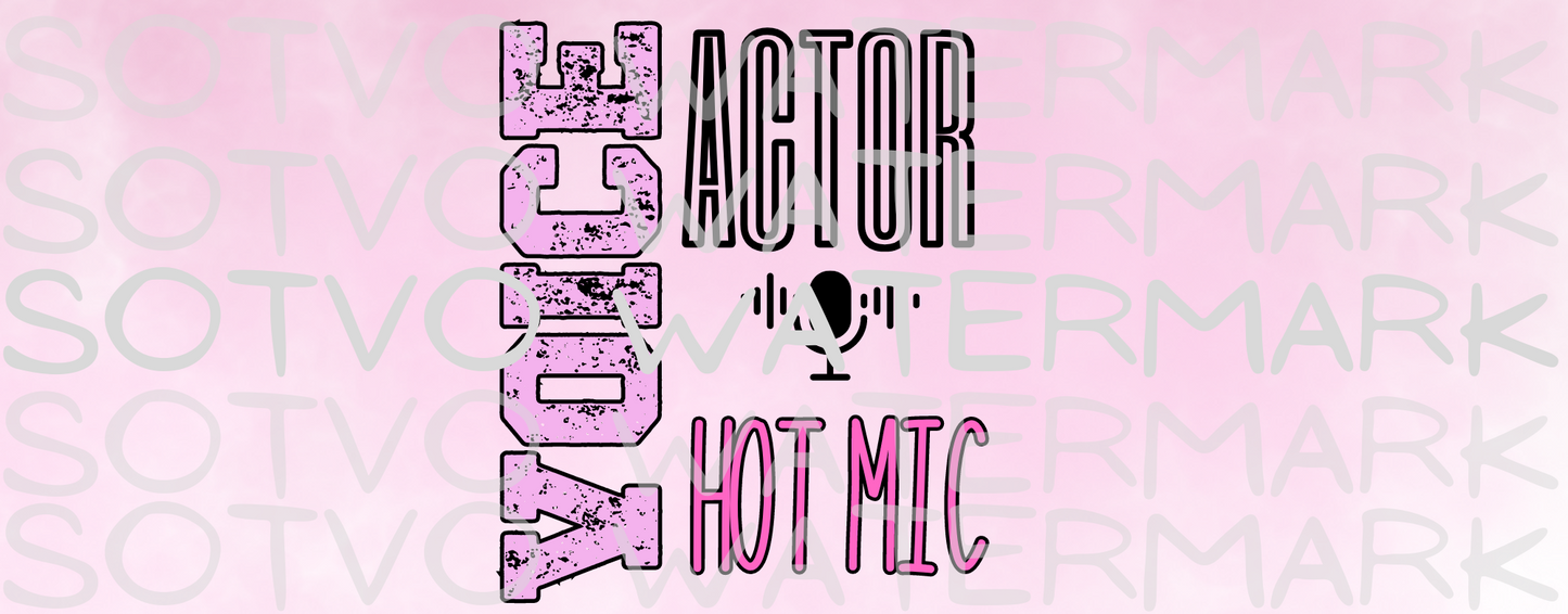 Voice Actor Hot Mic White Glossy Mug