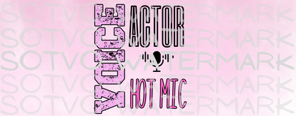 Voice Actor Hot Mic White Glossy Mug