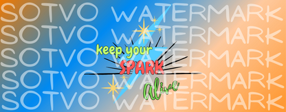 Keep Your Spark Alive Motivational Mug with Color Inside