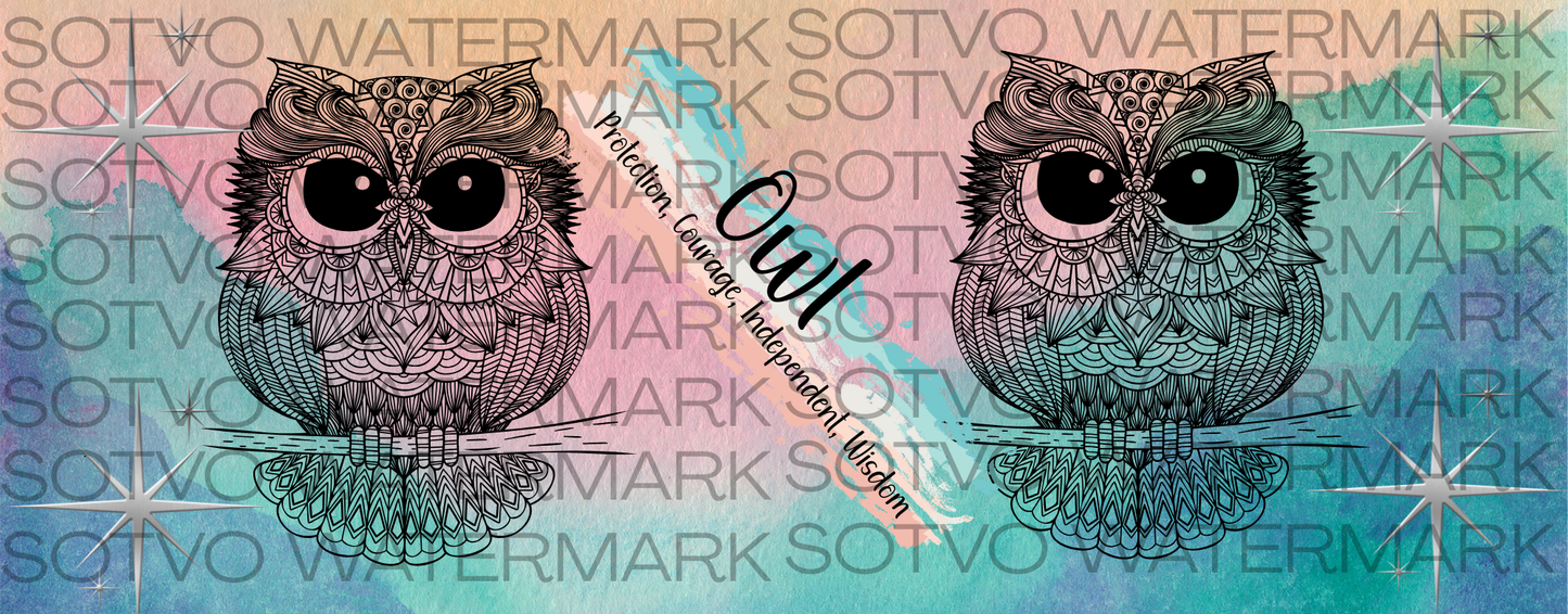 OWL Totem Spirit Animal: Classic Ceramic White Glossy Mug