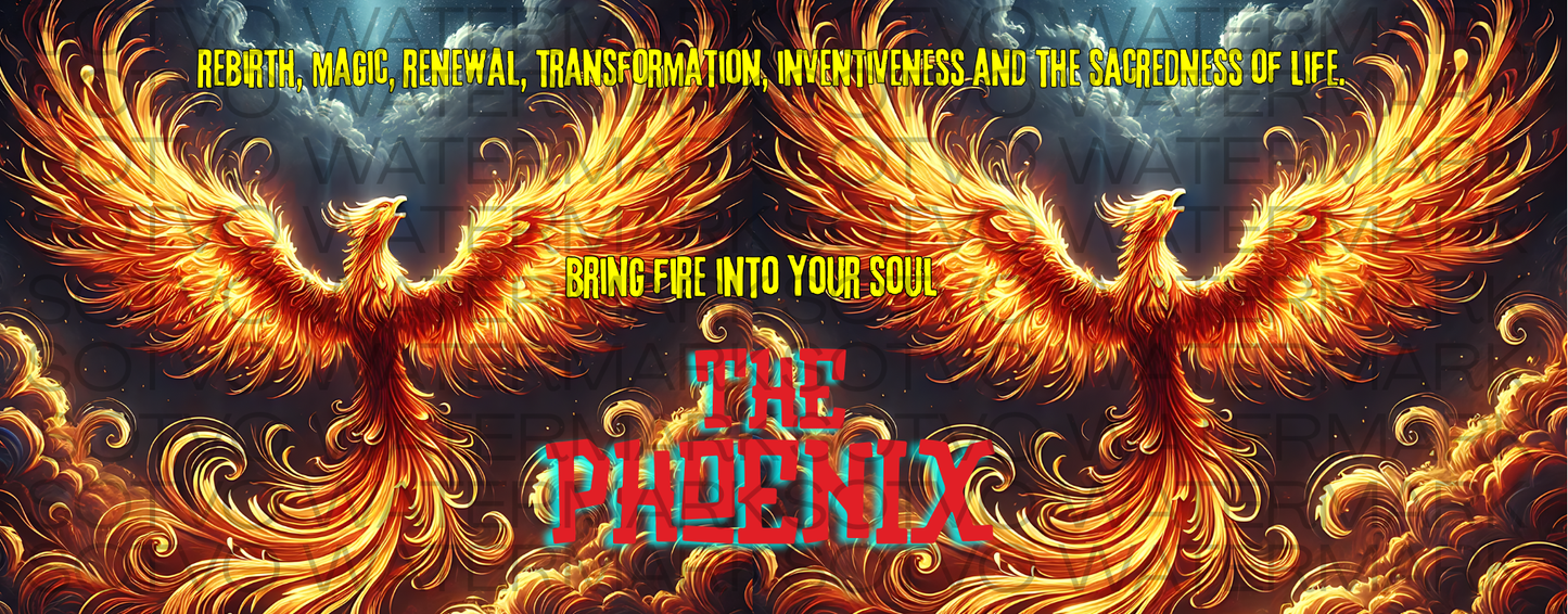 Phoenix Magic: Animal Spirit Totem: Classic Ceramic Black Glossy Mug