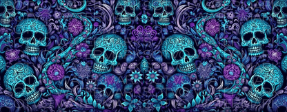 Colorful Calavera Skulls:  Halloween FUN: Classic Ceramic Black Glossy Mug