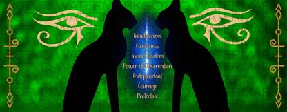 Egyptian Black Cat Booth Mojo: Classic Ceramic Black Glossy Mug