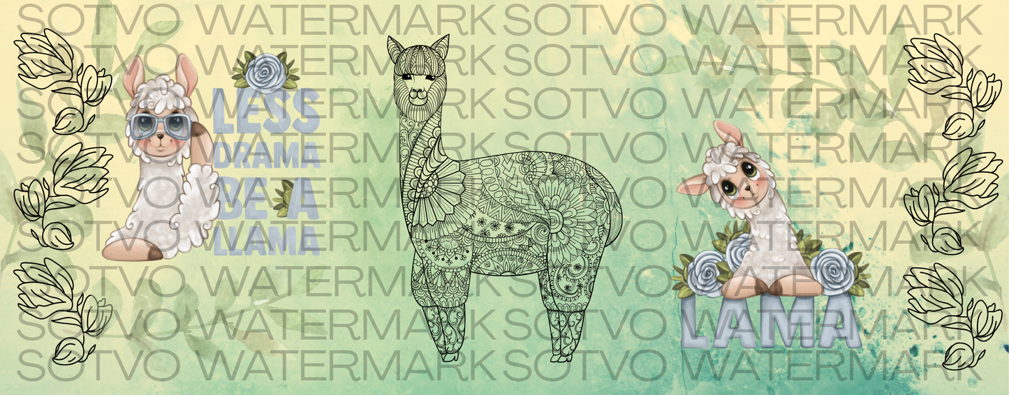 LAMA MAMA: Classic Ceramic White Glossy Mug