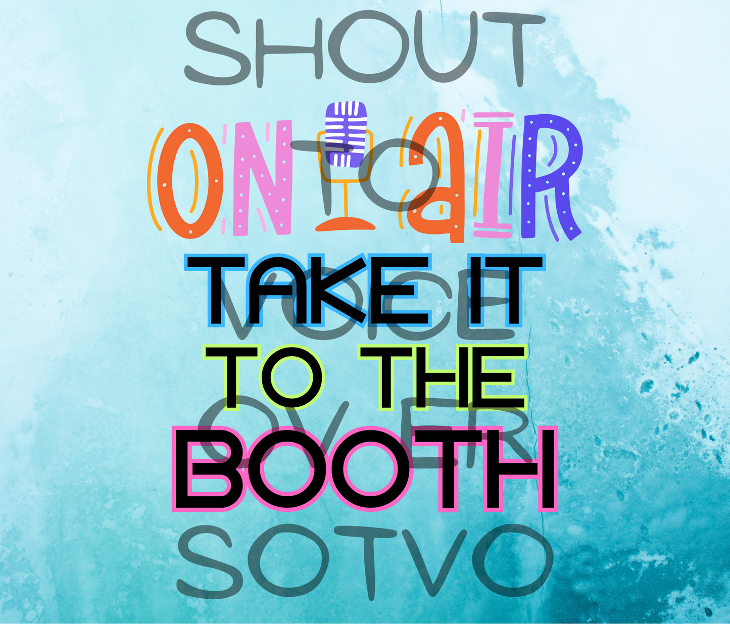 On Air: Take It To The Booth: Stainless Steel Water Bottle