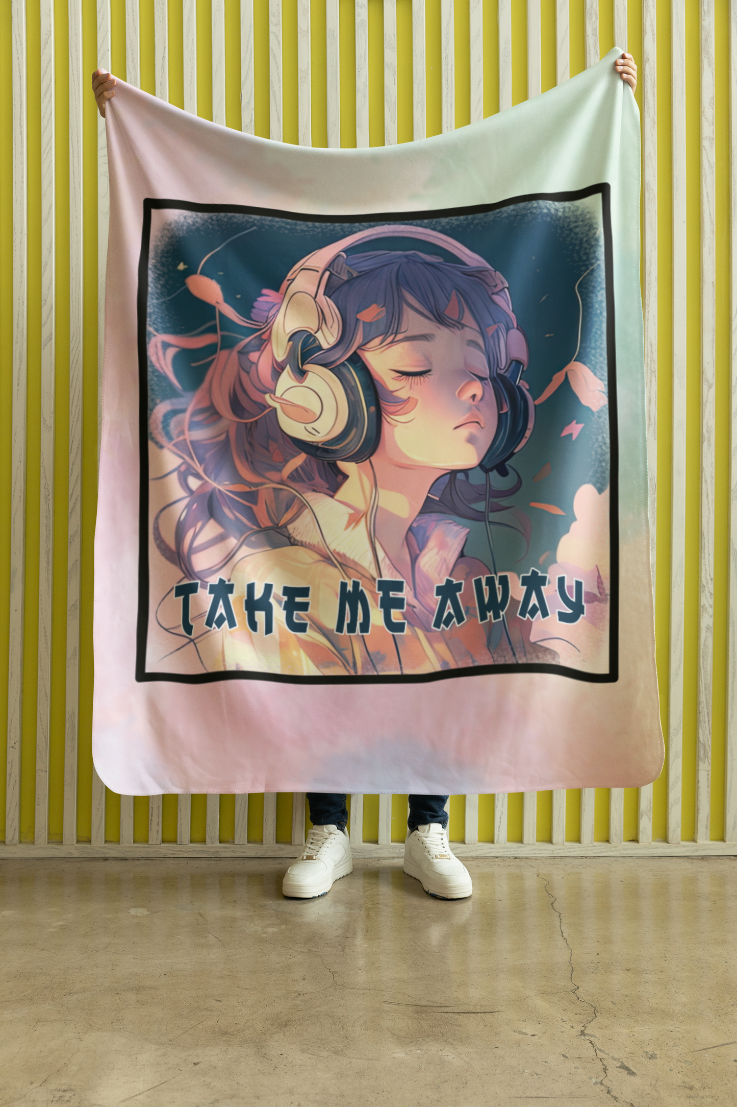 Anime Style: Take Me Away: Booth Throw Blanket