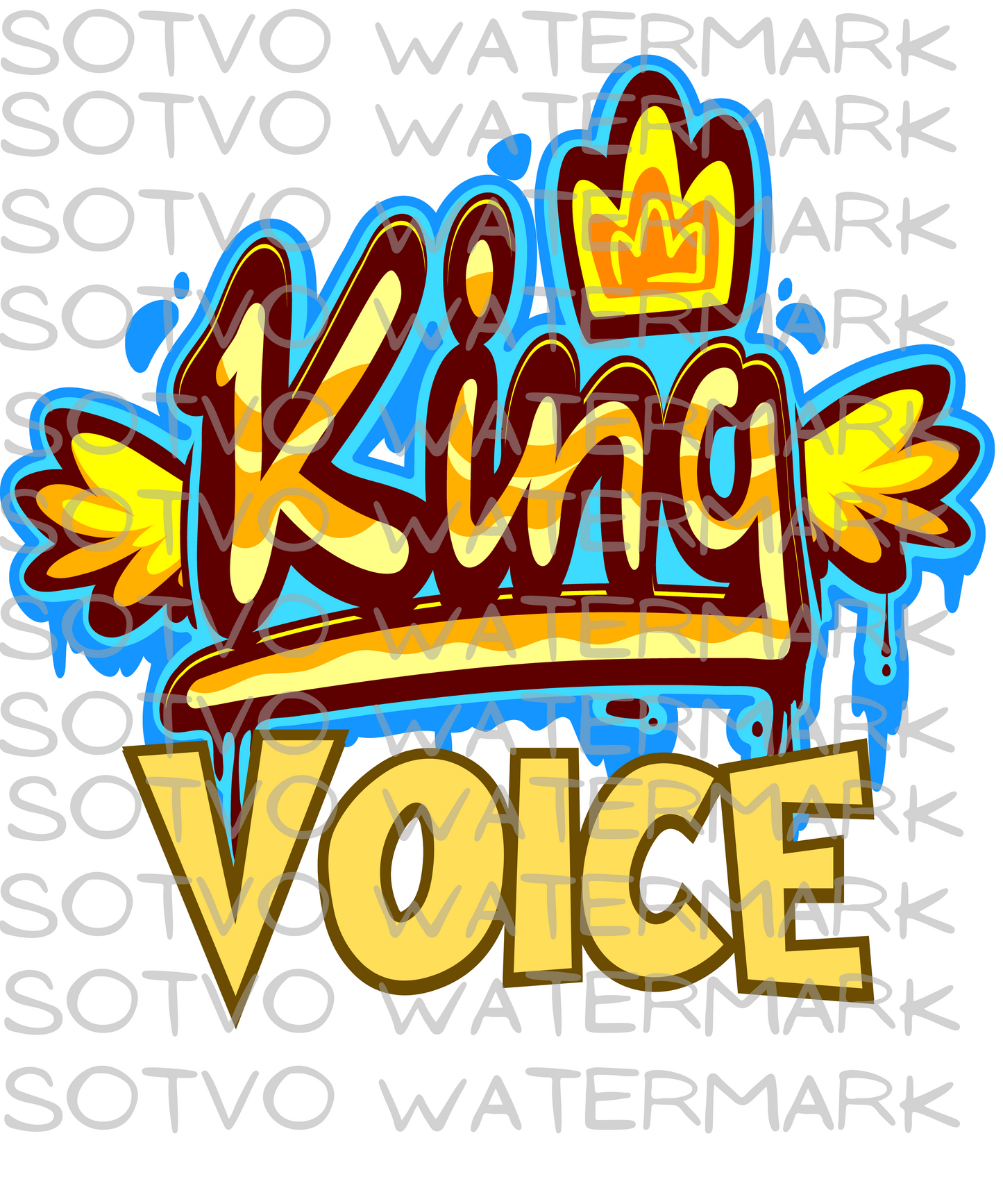 King Voice: Urban Style Unisex Oversized Faded T-Shirt