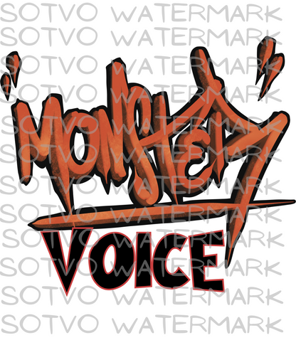 Monster Voice: Urban Style Unisex Oversized Faded T-Shirt