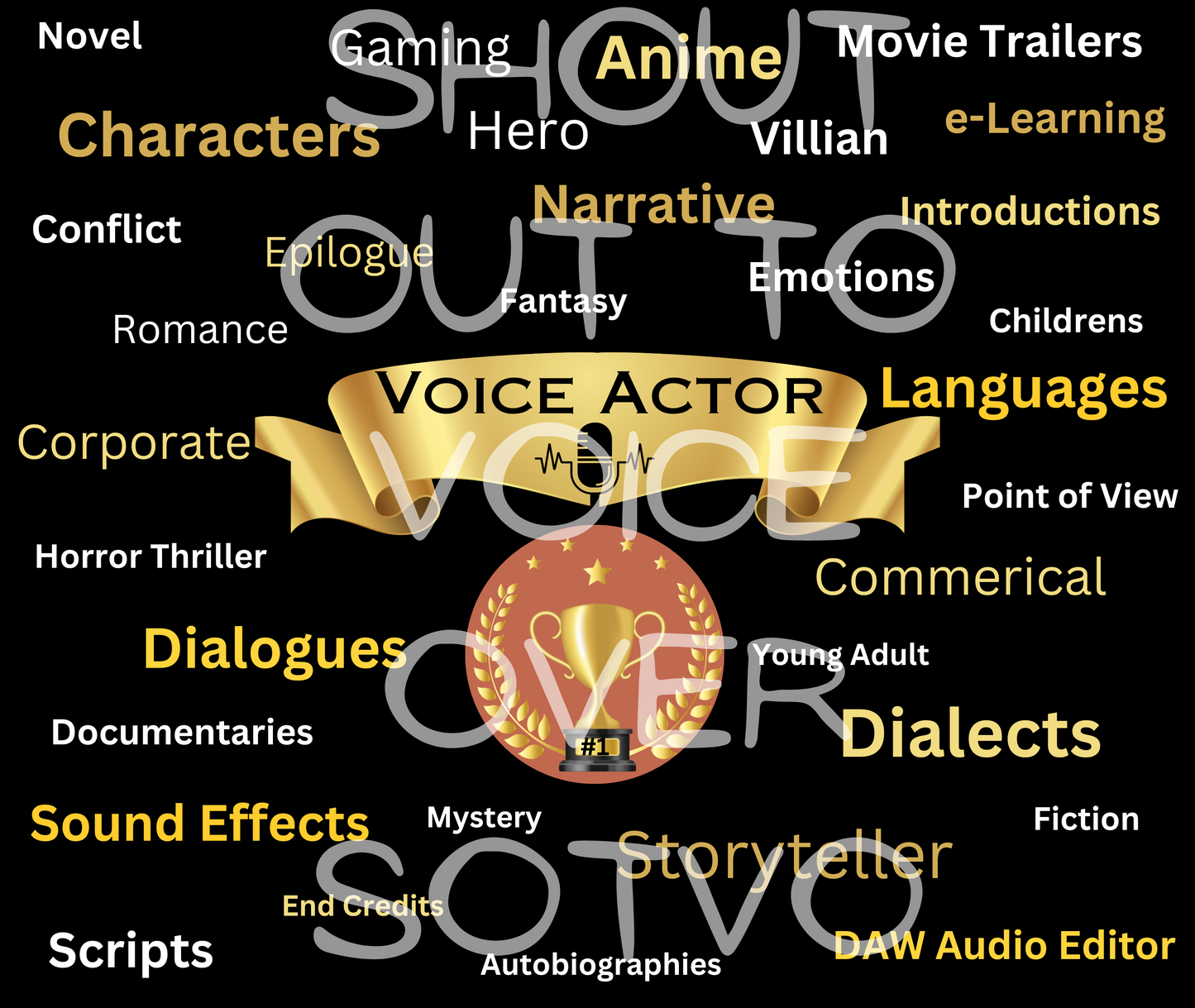 #1 Voice Actor...Brag A Little...Stainless Steel Tumbler