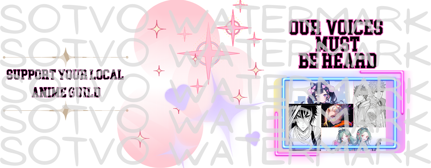 Anime Voice Over: Our Voices Must Be Heard: White Glossy Mug