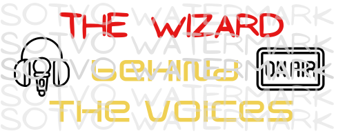The Wizard Behind The Voices White Glossy Mug