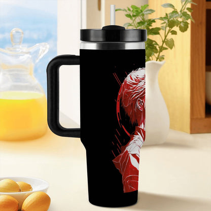 40oz Tumbler with Handle and Straw (Made in USA)