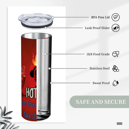 20oz Straight Stainless Steel Tumbler with Straw（Made in USA)