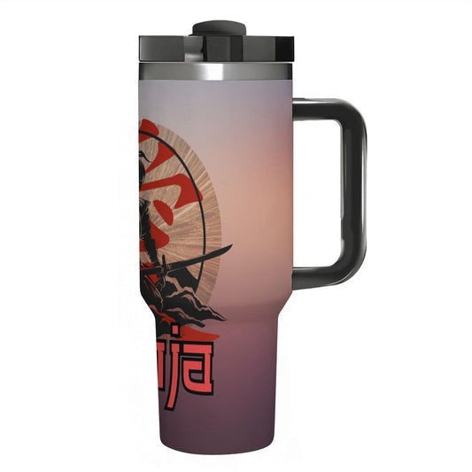 NINJA: 40oz Stainless Steel Tumbler with Handle and Straw