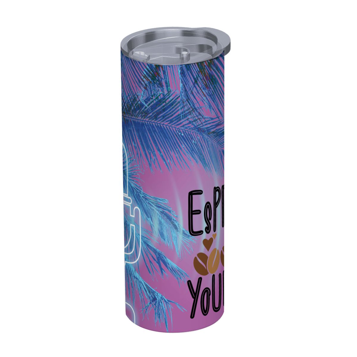 20oz Straight Stainless Steel Tumbler with Straw（Made in USA)
