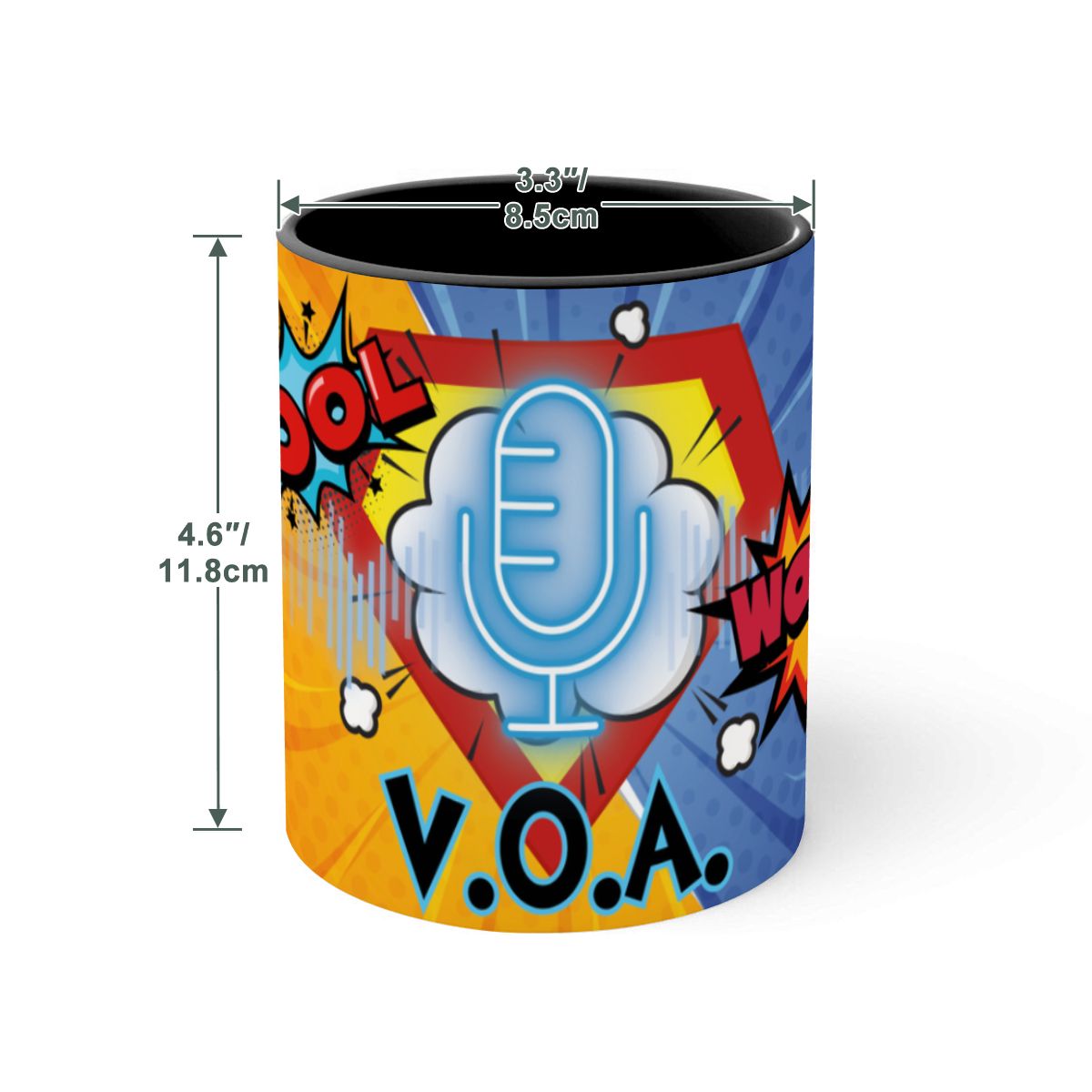 Large Colorful Mug (15oz) (Made in USA)