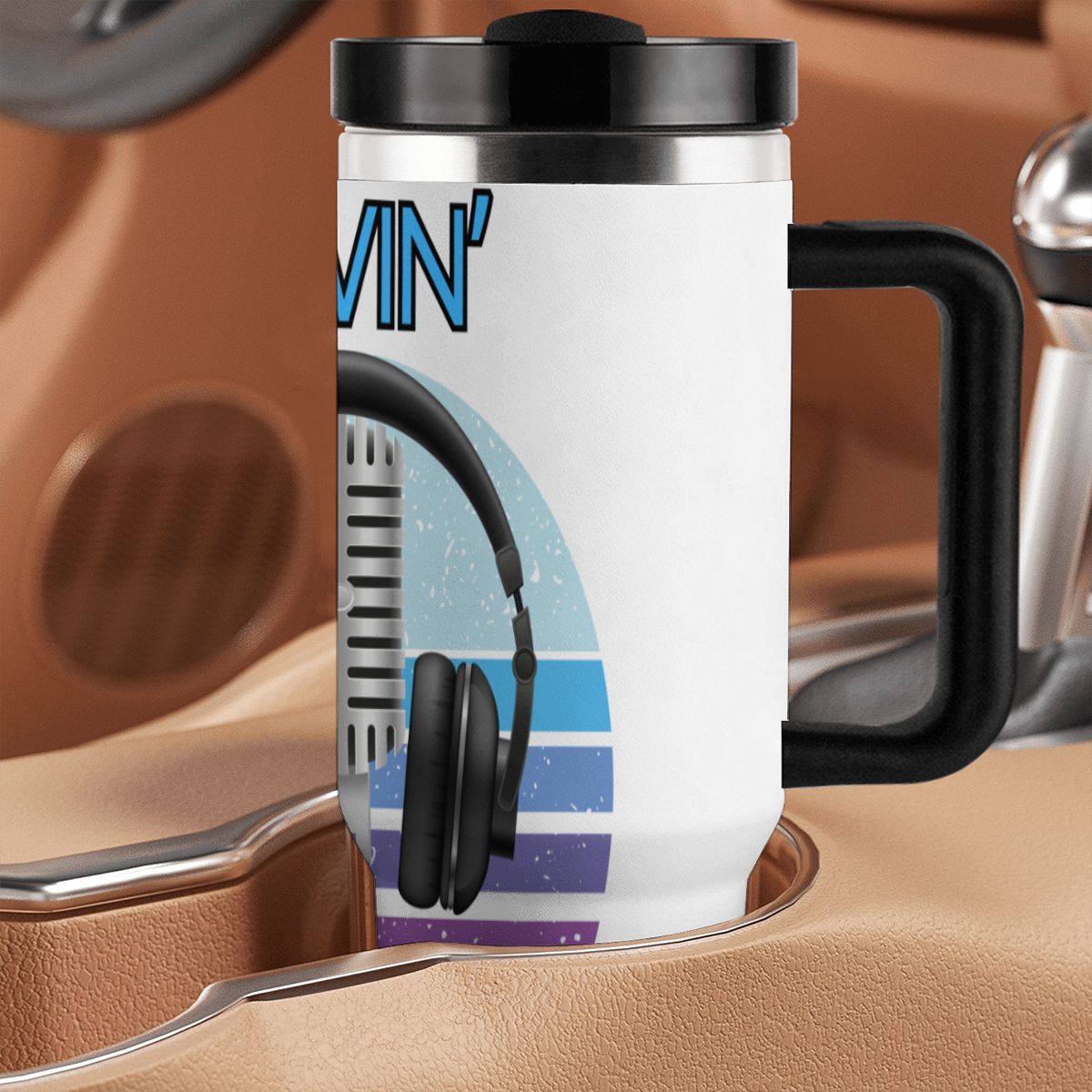 40oz Tumbler with Handle and Straw (Made in USA)