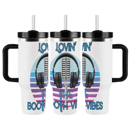 40oz Tumbler with Handle and Straw (Made in USA)
