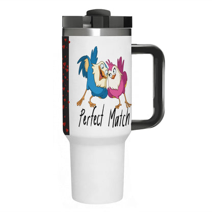 40oz Tumbler with Handle and Straw (Made in USA)